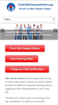 Mobile Screenshot of findcnaclassesonline.org